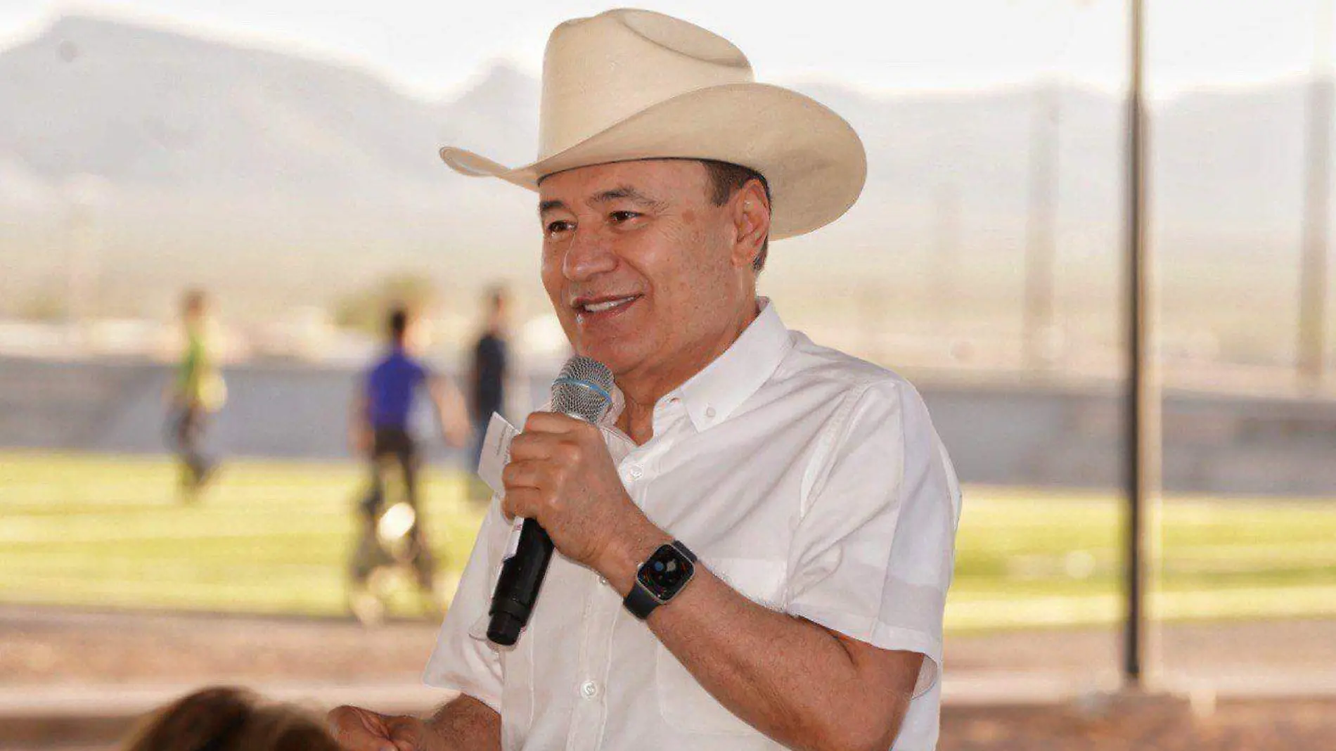 Alfonso Durazo en Agua Prieta